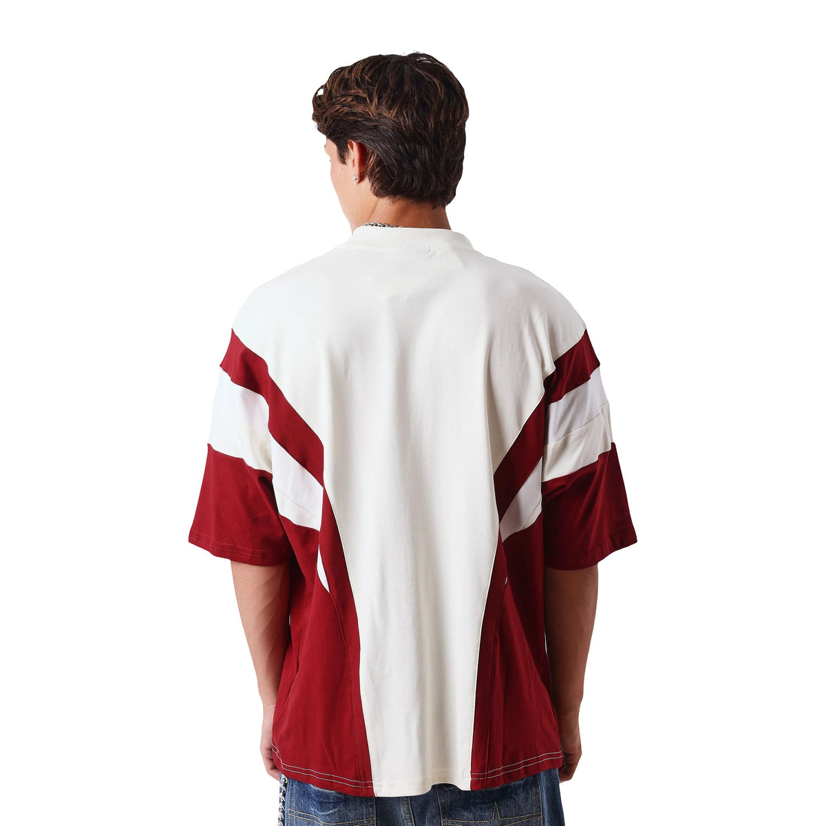 T-Shirt Project X Paris Elasticizzato Con Inserti A Contrasto, vista 2