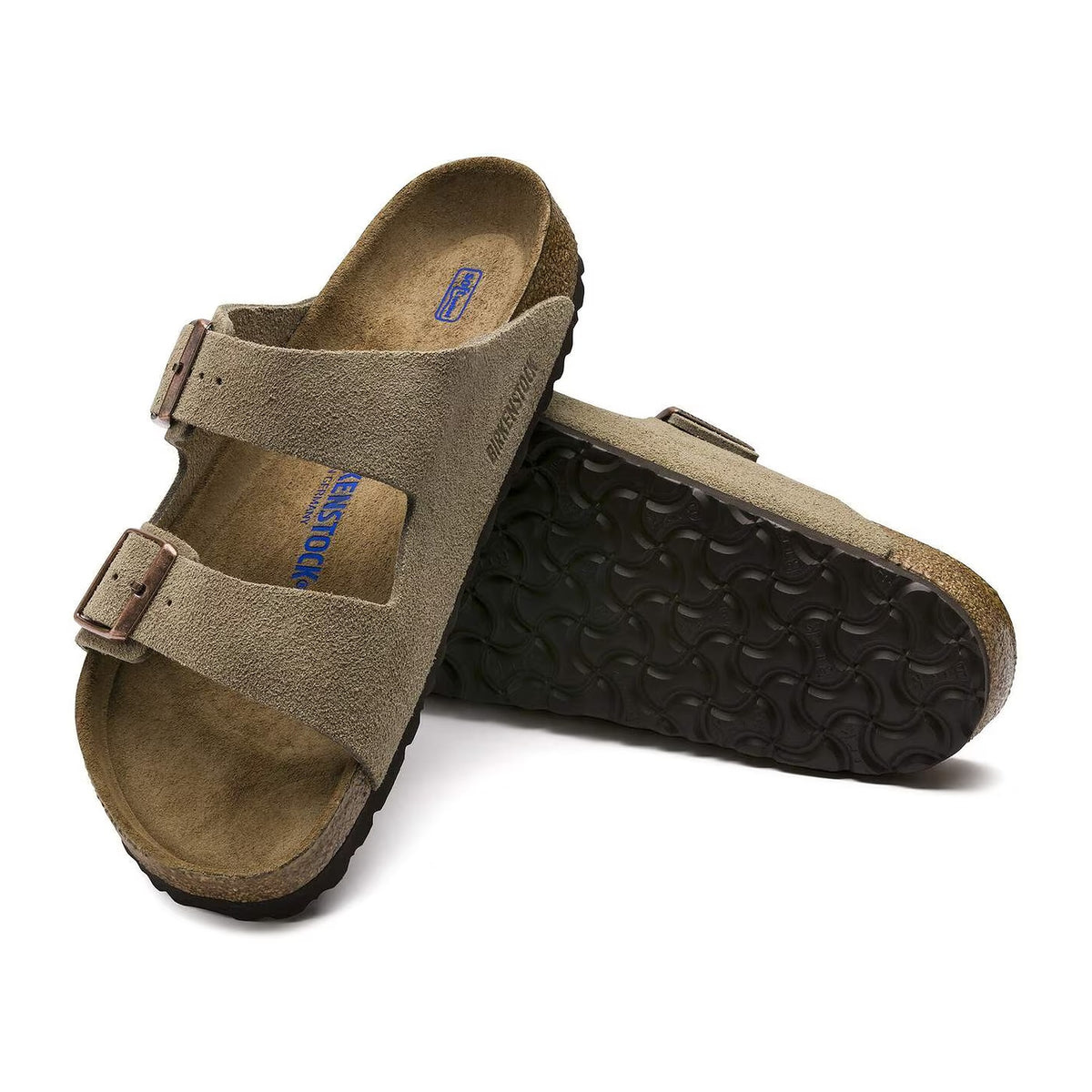 Sandali Birkenstock Arizona SFB Taupe, Suede Leather – foto 3