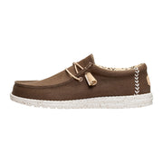 Mocassini Hey Dude Wally Stretch Canvas Teak Brown