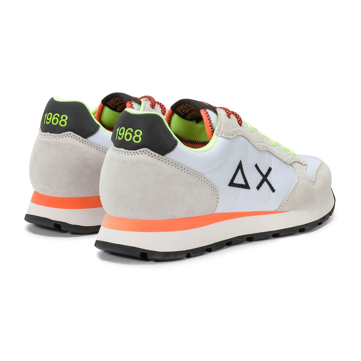 Sneakers Sun68 Tom Fluo Bianco, vista 3