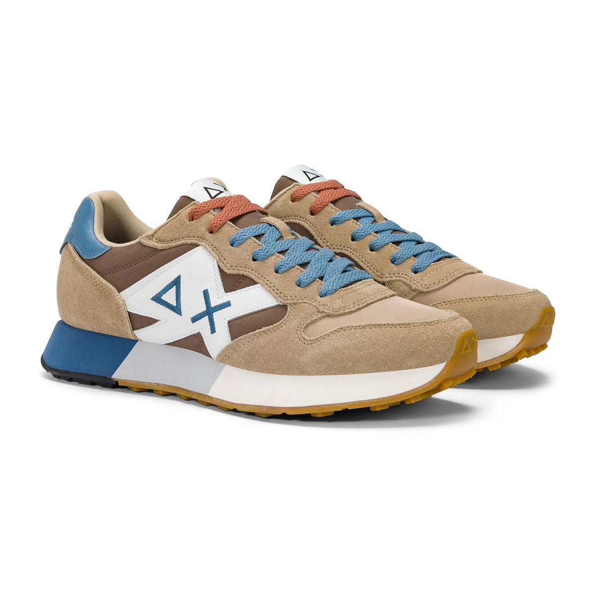 Sneakers Sun68 Jaki 2.0 Bicolor Beige/Volpe, vista 2