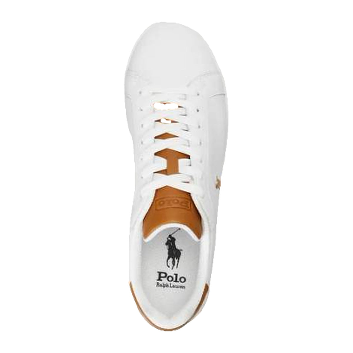 Sneakers Polo Ralph Lauren HRT CT II-SK-ATH White/Tan, vista 3