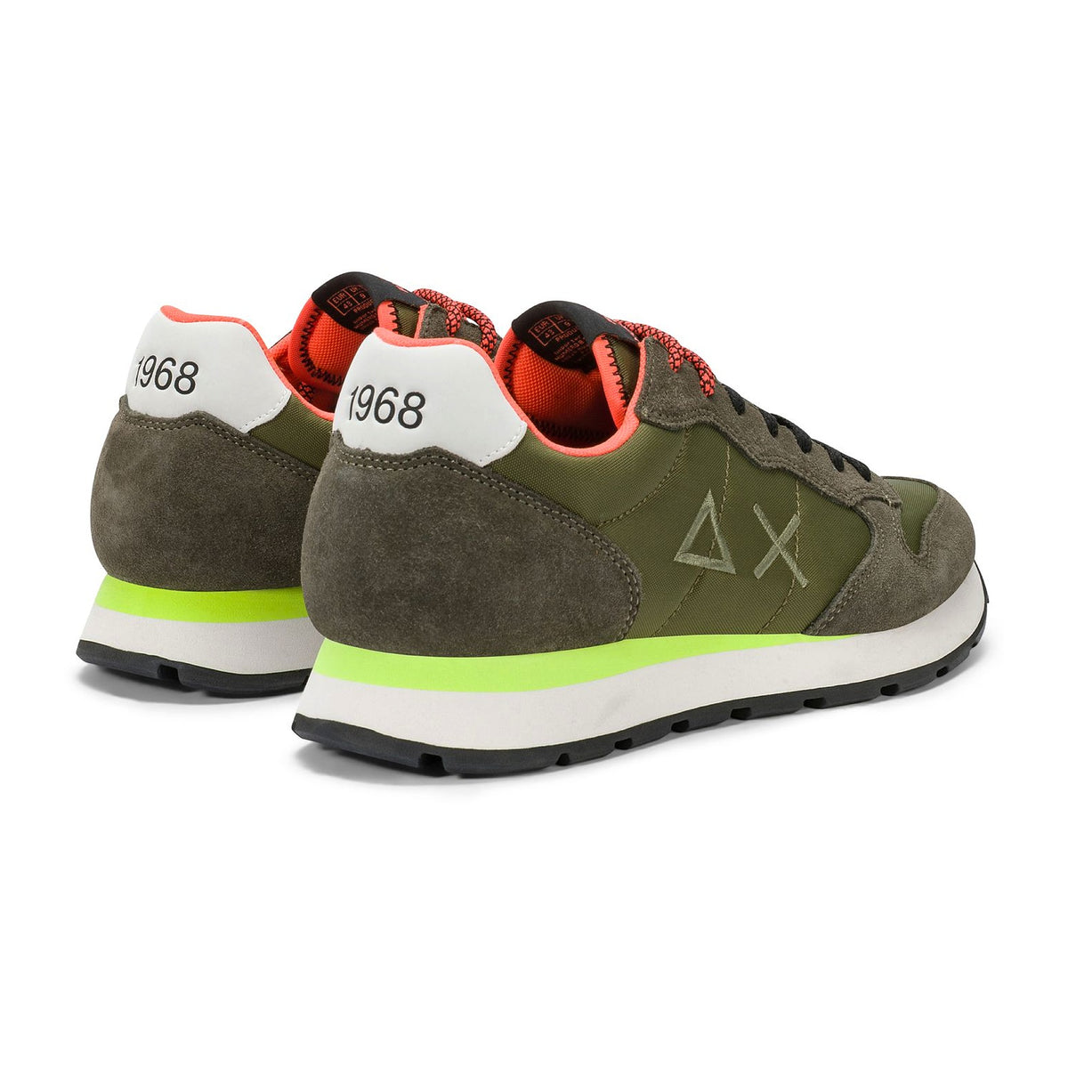 Sneakers Sun68 Tom Fluo Militare, vista 3