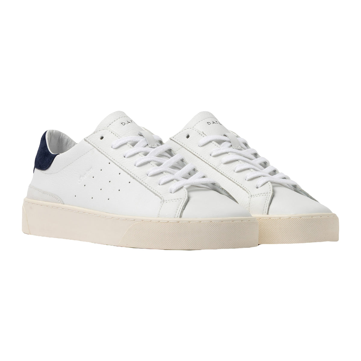 Sneakers DATE Sonica Calf White-blue, vista 2