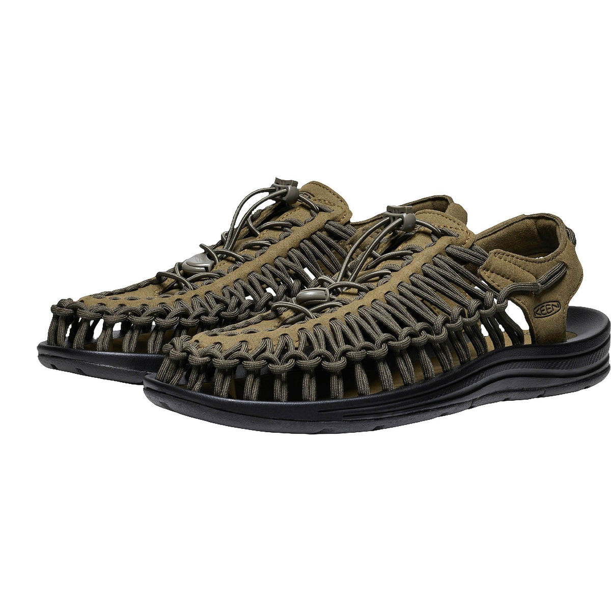 Sandali Keen Uneek M-dark Olive/Black, vista 3