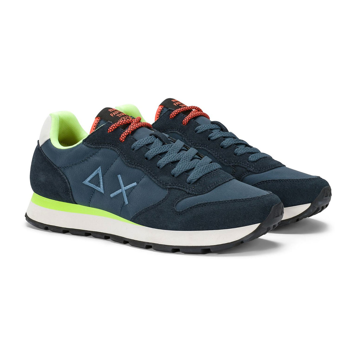Sneakers Sun68 Tom Fluo Navy Blue, vista 2