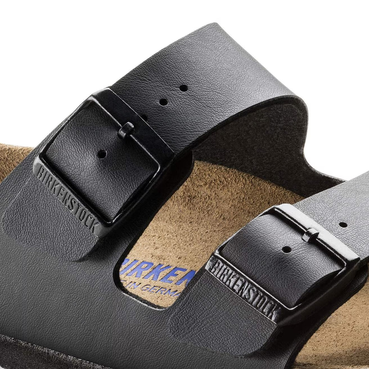 Ciabatte Birkenstock Arizona SFB Plantare Morbido Black, Birko Flor – foto 4